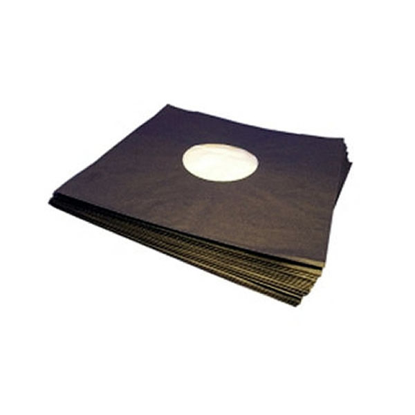 12"/LP Innersleeves Polylined Deluxe Black Paper Antistatic