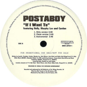 POSTABOY feat NELLY, MURPHY LEE & CARDAN - If I Want To