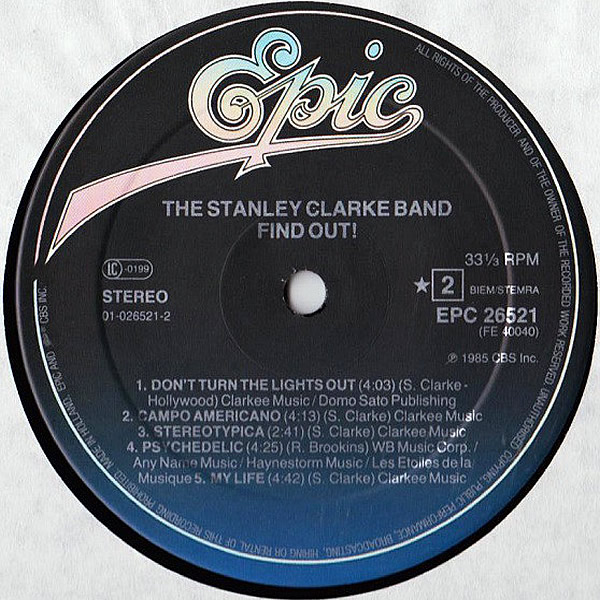 THE STANLEY CLARKE BAND - Find Out