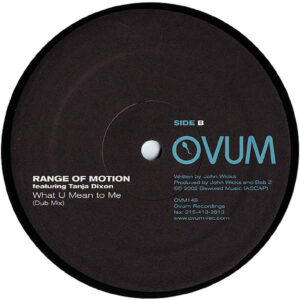 RANGE OF MOTION feat TANJA DIXON – What You Need ( Wink Remix )
