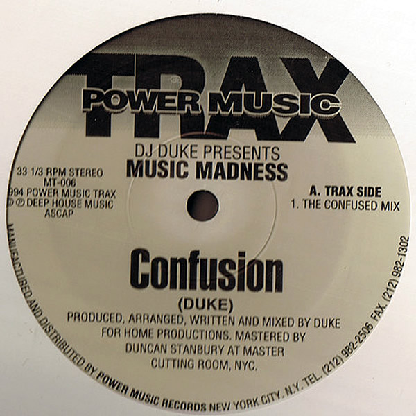 DJ DUKE presents MUSIC MADNESS - Confusion