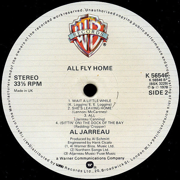 AL JARREAU - All Fly Home