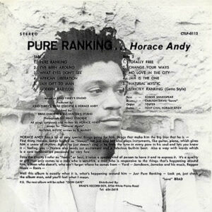 HORACE ANDY – Pure Ranking