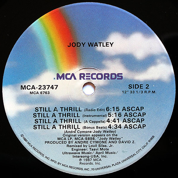 JODY WATLEY - Still A Thrill