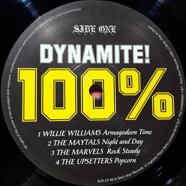VARIOUS - 100% Dynamite Ska, Soul, Rocksteady & Funk In Jamaica