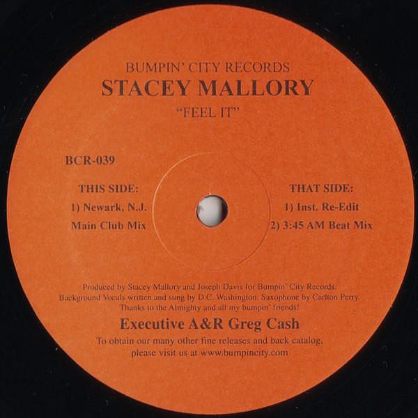 STACEY MALLORY - Feel It