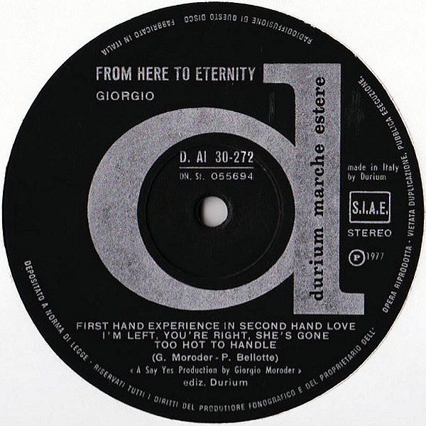 GIORGIO - From Here To Eternity