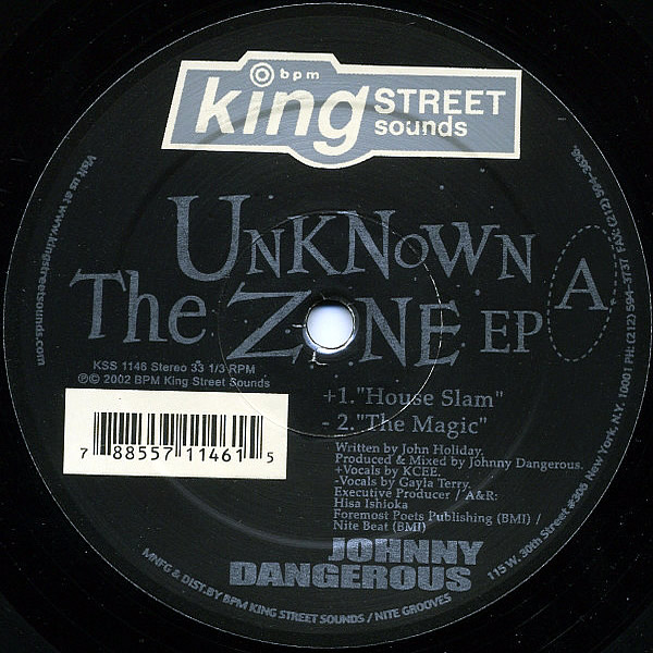 JOHNNY DANGEROUS - The Unknown Zone EP