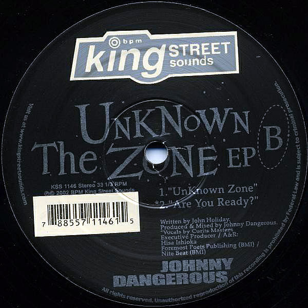 JOHNNY DANGEROUS - The Unknown Zone EP