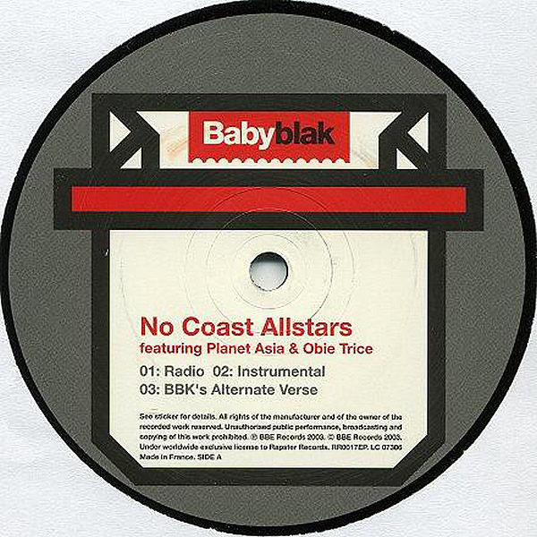 BABY BLAK - No Coast Allstars/Economix