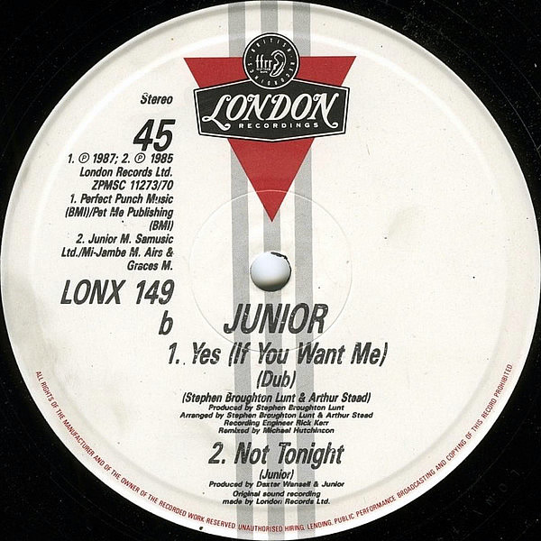 JUNIOR - Yes…( If You Want Me )
