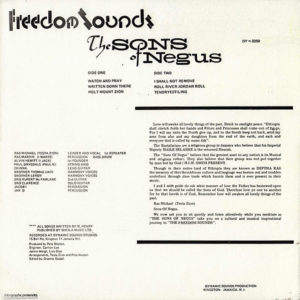 THE SONS OF NEGUS – Freedom Sounds