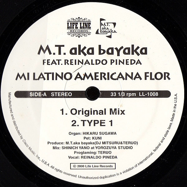 MT aka BAYAKA feat REINALDO PINEDA - Mi Latino Americana Flor
