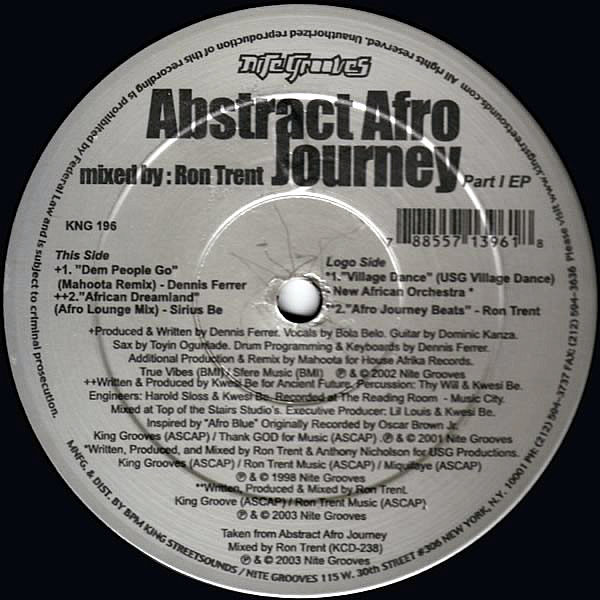 VARIOUS - Abstract Afro Journey EP Part 1