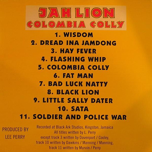 JAH LION - Colombia Colly
