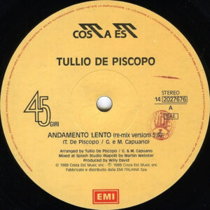 TULLIO DE PISCOPO – Andamento Lento Remix