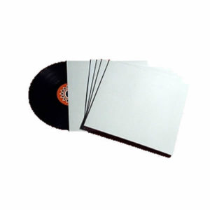 12″/LP Cardboard Sleeve Plain White with Spine