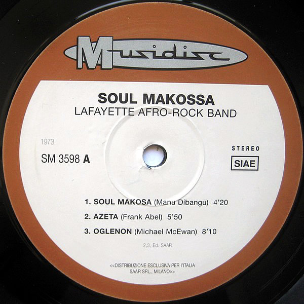 LAFAYETTE AFRO-ROCK BAND - Soul Makossa