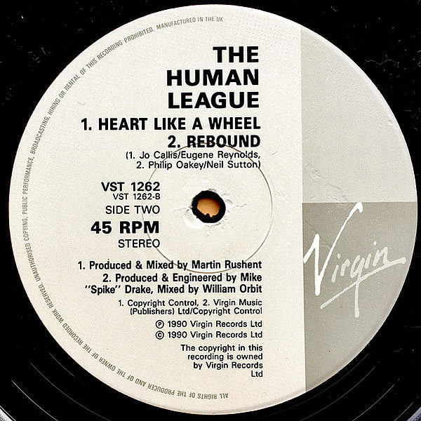 THE HUMAN LEAGUE - Heart Like A Wheel
