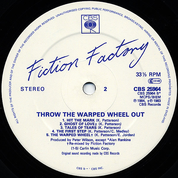 FICTION FACTORY - Throw The Warped Wheel Out