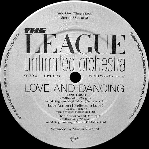 THE LEAGUE UNLIMITED ORCHESTRA - Love And Dancing
