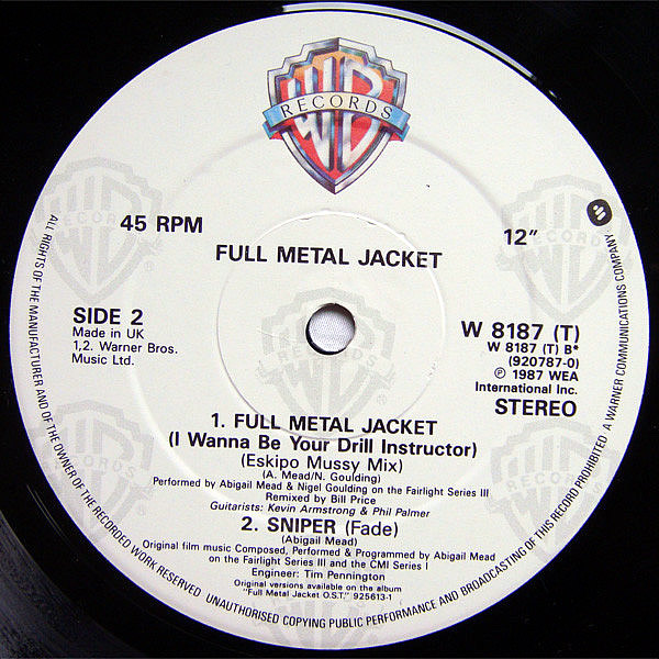 ABIGAIL MEAD & NIGEL GOULDING - Full Metal Jacket ( I Wanna Be Your Drill Instructor )