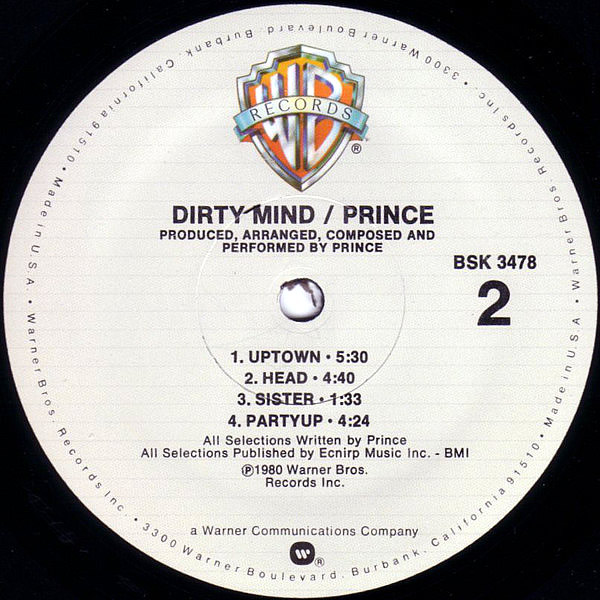 PRINCE - Dirty Mind