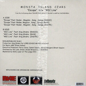 MONSTA ISLAND CZARS – Escape/Mic Line