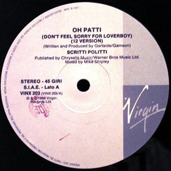 SCRITTI POLITTI feat MILES DAVIS - Oh Patti ( Don't Feel Sorry For Loverboy )