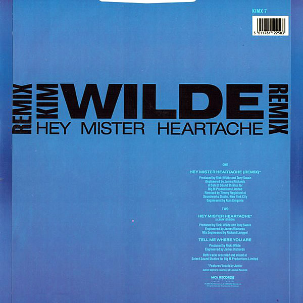 KIM WILD - Hey Mister Heartache