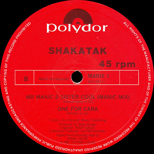SHAKATAK - Mr Manic & Sister Cool