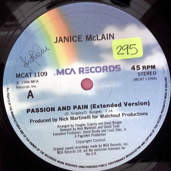 JANICE McCLAIN - Passion And Pain