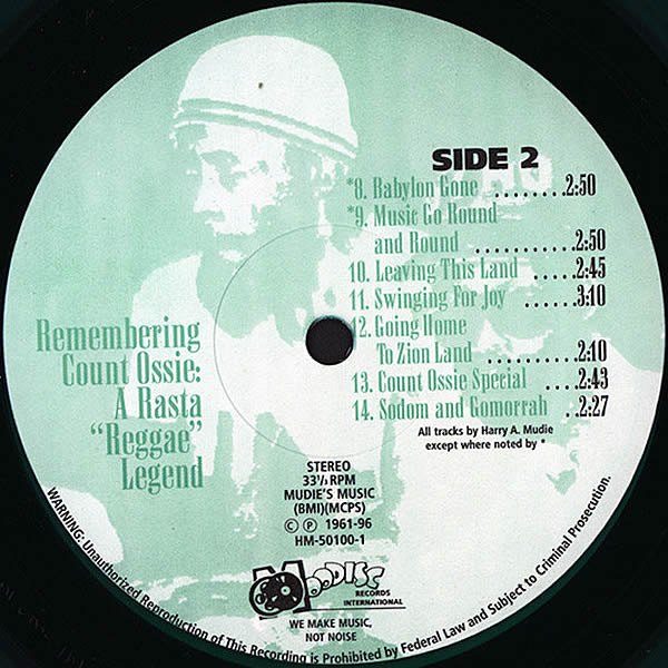 COUNT OSSIE - Remembering ( Green Vinyl )