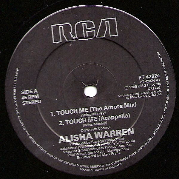 ALISHA WARREN - Touch Me