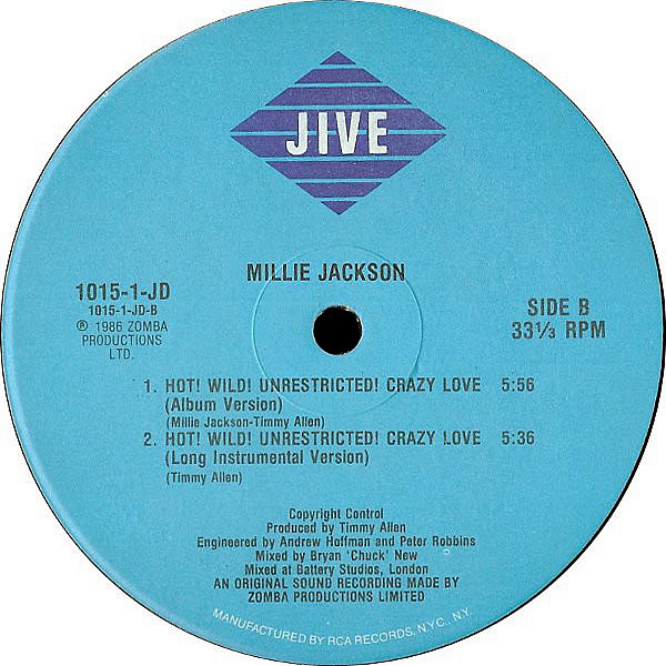 MILLIE JACKSON - Hot! Wild! Unrestricted! Crazy Love