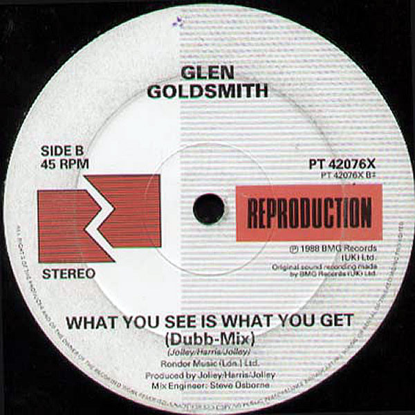 GLEN GOLDSMITH - What You See Is What You Get