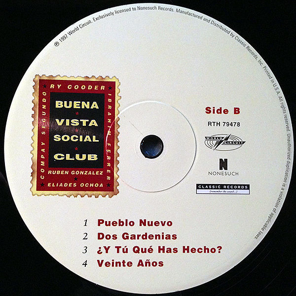 BUENA VISTA SOCIAL CLUB - Buena Vista Social Club ( 200 grams vinyl )