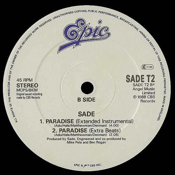 SADE - Paradise Remix