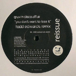 GRUV’N DISCO AFFAIR – You Don’t Want to Lose It