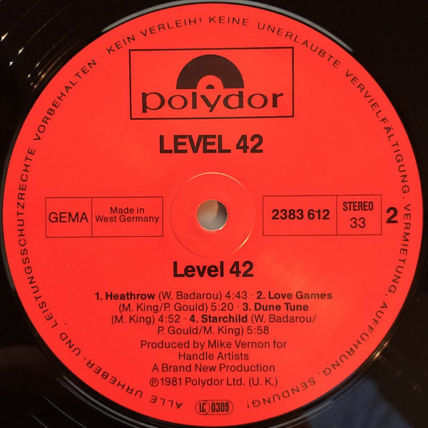 LEVEL 42 - Level 42
