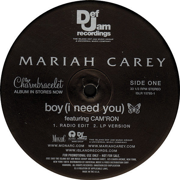 MARIAH CAREY - Boy ( I Need You )
