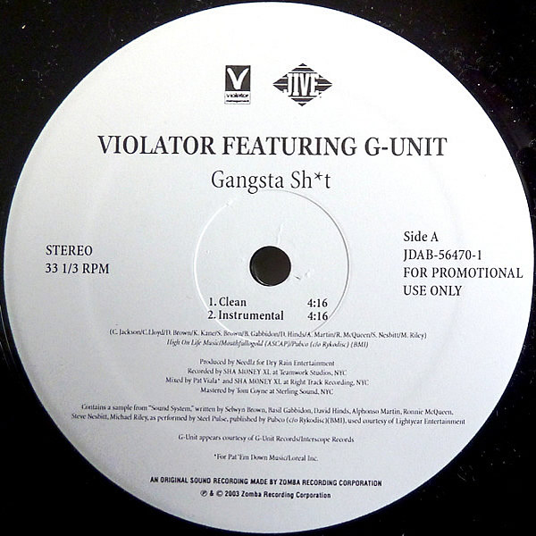 VIOLATOR feat G-UNIT - Gangsta Shit