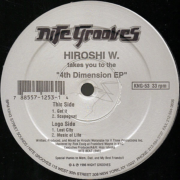 HIROSHI W. - 4th Dimension EP