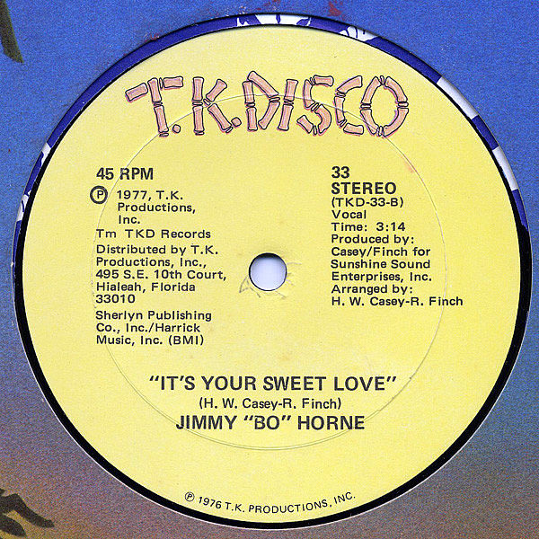 JIMMY "BO" HORNE - Get Happy/It's Your Sweet Love