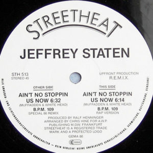 JEFFREY STATEN – Ain’t No Stopping Us Now