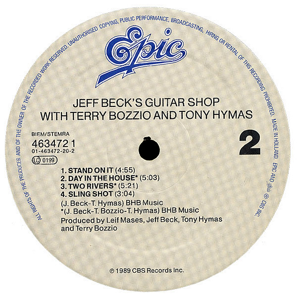 JEFF BECK, TERRY BOZZIO & TONY HYMAS - Jeff Beck's Guitar Shop