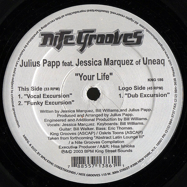 JULIUS PAPP feat JESSICA MARQUEZ - Your Life