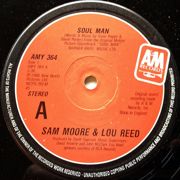 SAM MOORE & LOU REED / TOM SCOTT - Soul Man/Sweet Sarah