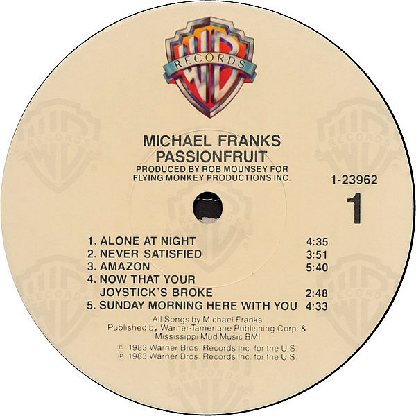 MICHAEL FRANKS - Passion Fruit