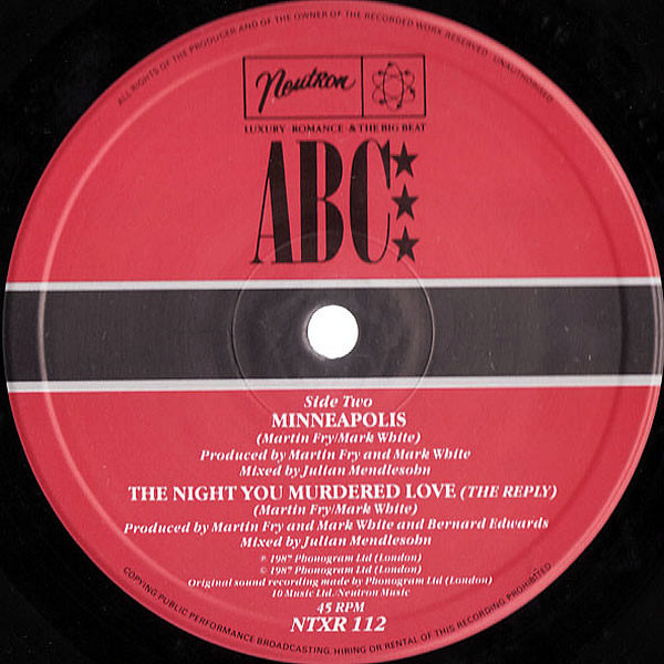 ABC - The Night You Murdered Love